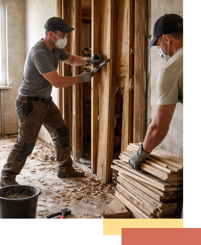 Демонтаж деревянных перегородок в Железногорске быстро и аккуратно