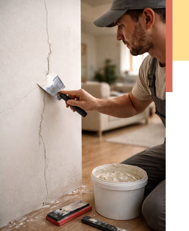 Заделка трещин и сколов в Железногорске от 2533 руб. — быстро и недорого | ОТДЕЛОЧНИК-Жлр