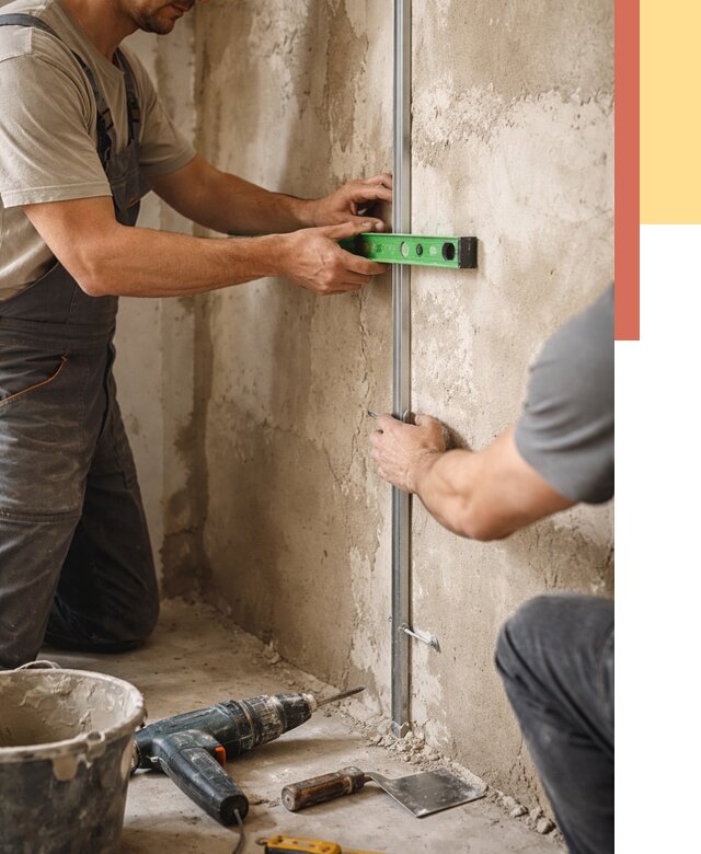 Установка штукатурных маяков в Железногорске от 7236 руб. — быстро и недорого | ОТДЕЛОЧНИК-Жлр