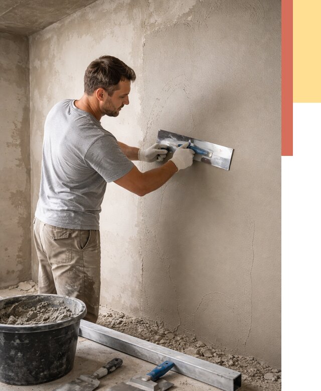 Штукатурка стен без маяков в Железногорске от 7443 руб/м2 — услуги и цена | ОТДЕЛОЧНИК-Жлр