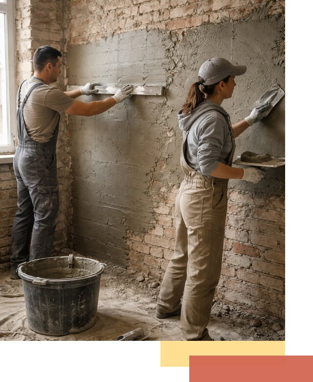 Штукатурка кирпичных стен в Железногорске — качественно и надежно