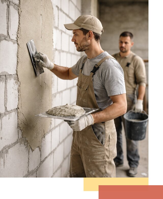 Штукатурка стен из газобетона в Железногорске под ключ