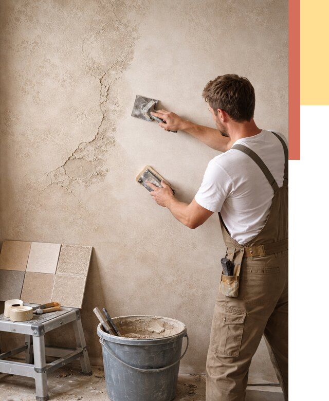 Ремонт декоративной штукатурки в Железногорске от 4652 руб. под ключ | ОТДЕЛОЧНИК-Жлр