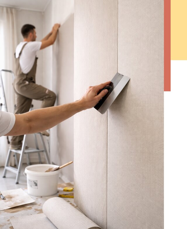 Поклейка текстильных обоев в Железногорске от 4652 руб. под ключ | ОТДЕЛОЧНИК-Жлр