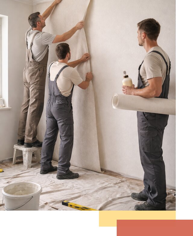 Оклейка стен обоями в Железногорске — качественно и профессионально