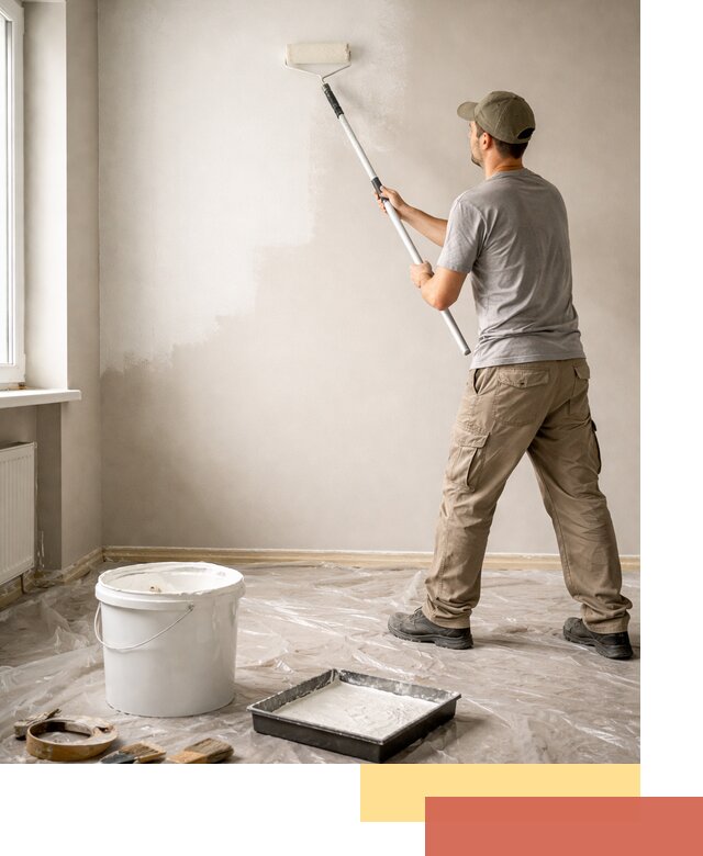 Покраска стен латексной краской в Железногорске качественно и быстро