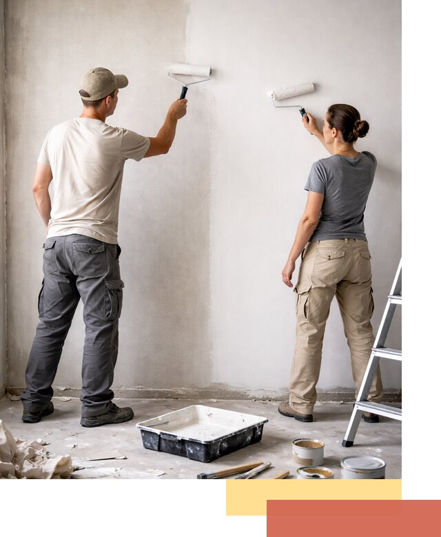 Окраска стен по стеклохолсту в Железногорске качественно и долговечно