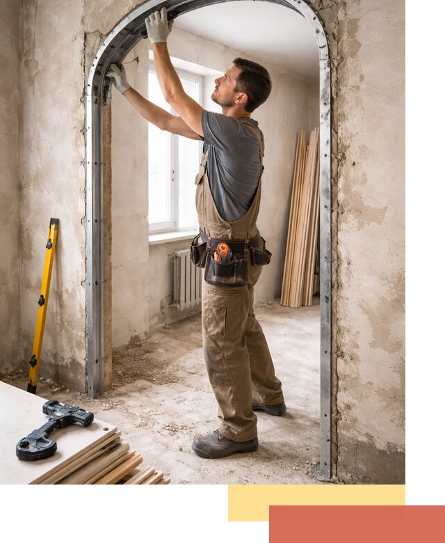 Устройство арочного проема в Железногорске под ключ