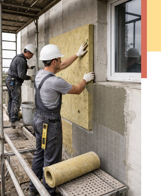 Утепление стен в Железногорске от 4445 руб. под ключ — быстро и недорого | ОТДЕЛОЧНИК-Жлр