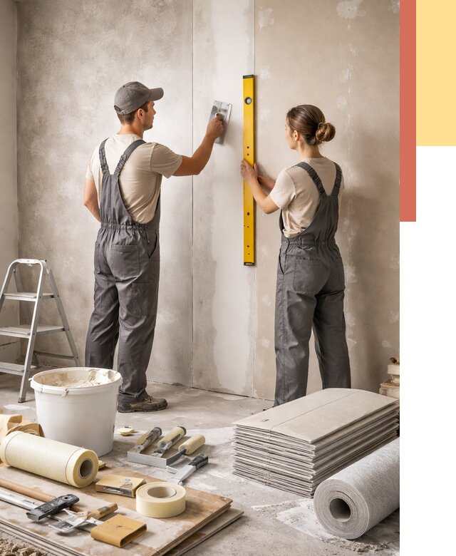 Отделка стен в Железногорске от 1551 руб/м² — недорого, быстро, под ключ | ОТДЕЛОЧНИК-Жлр