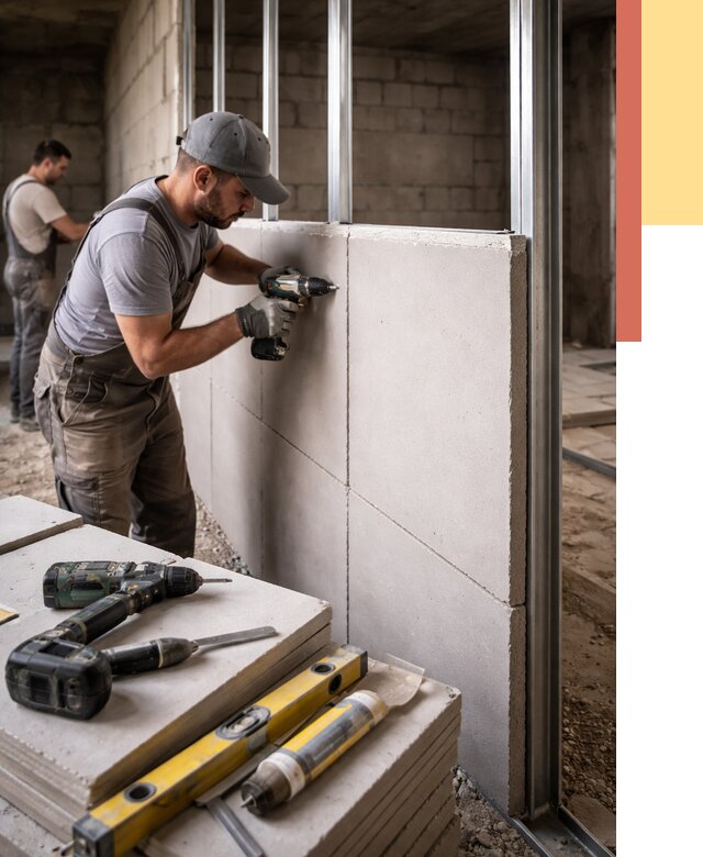 Кладка влагостойких перегородок ПГП в Железногорске от 1240 руб. под ключ | ОТДЕЛОЧНИК-Жлр