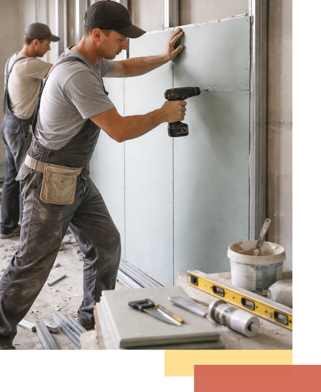 Кладка влагостойких перегородок ПГП в Железногорске