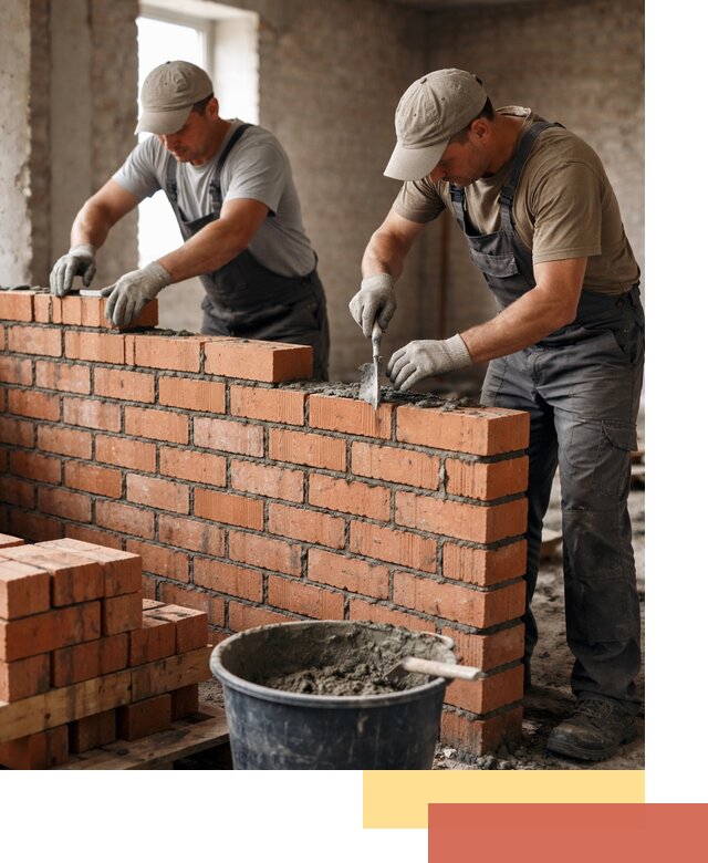 Кладка кирпичных перегородок под ключ в Железногорске