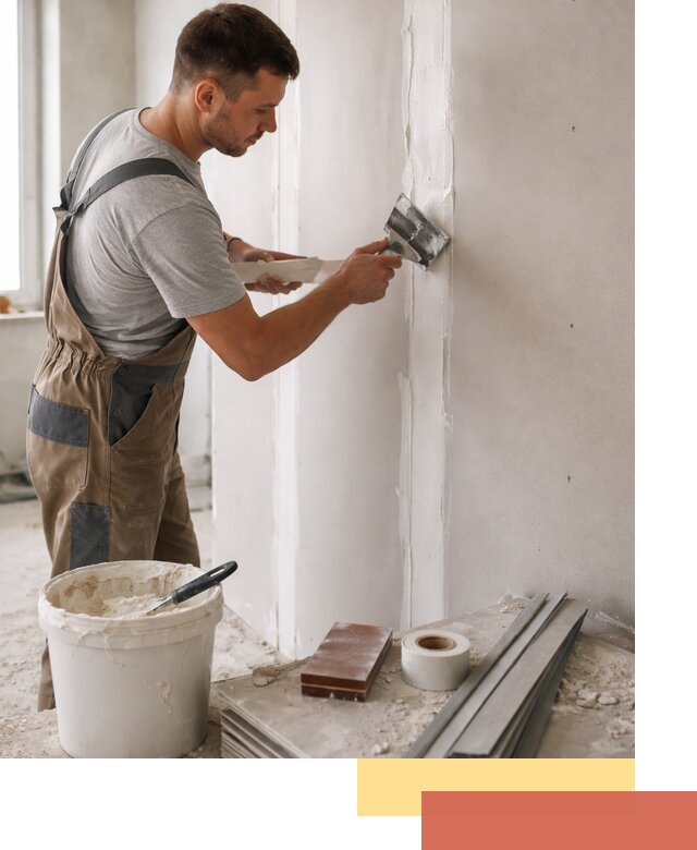 Шпаклевка перегородок из гипсокартона в Железногорске качественно и быстро