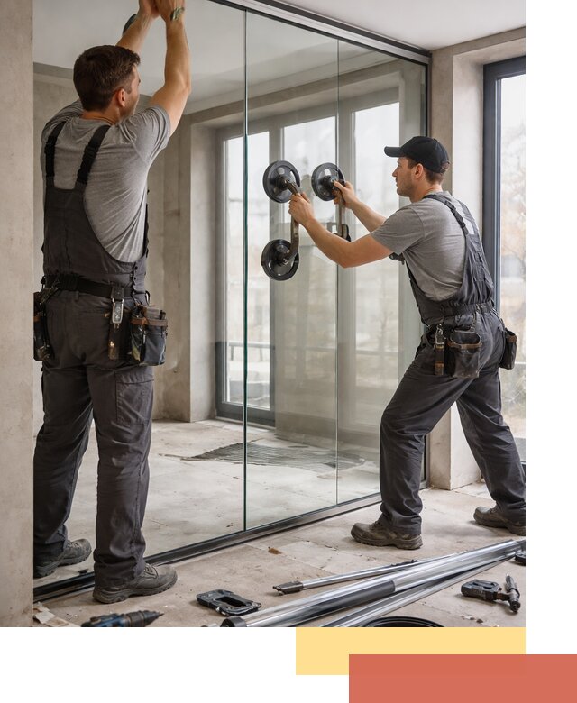 Цельностеклянные перегородки под ключ в Железногорске