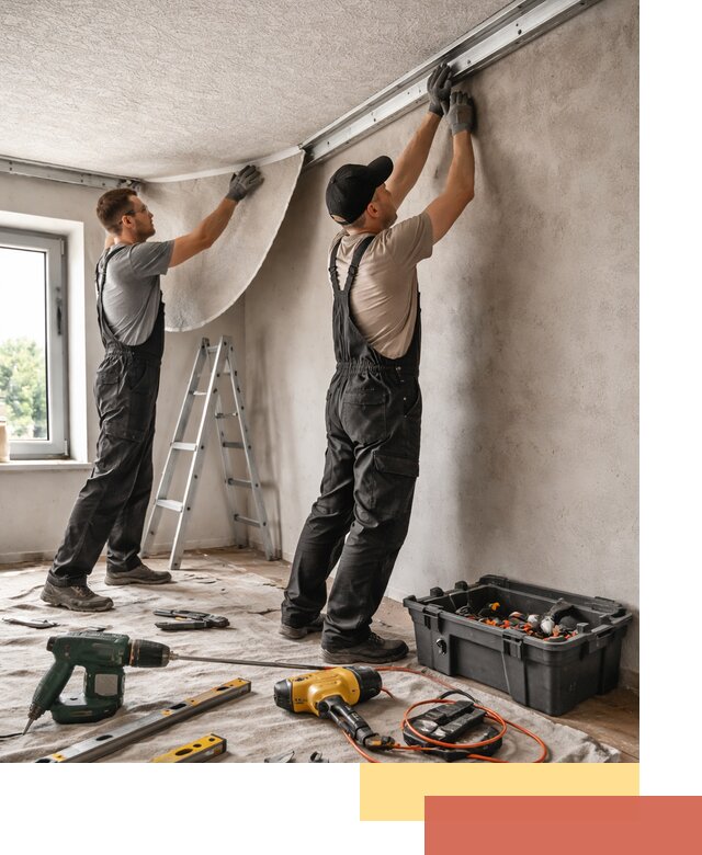 Монтаж фактурного натяжного потолка в Железногорске качественно и быстро