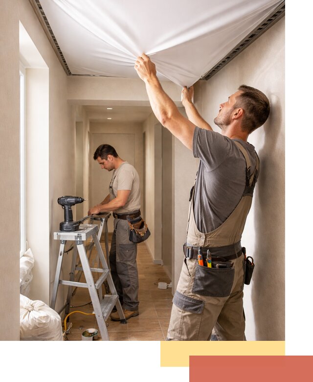 Монтаж натяжного потолка в прихожей в Железногорске