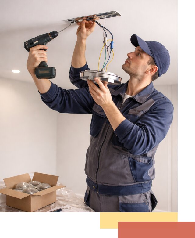 Установка люстры в натяжной потолок в Железногорске