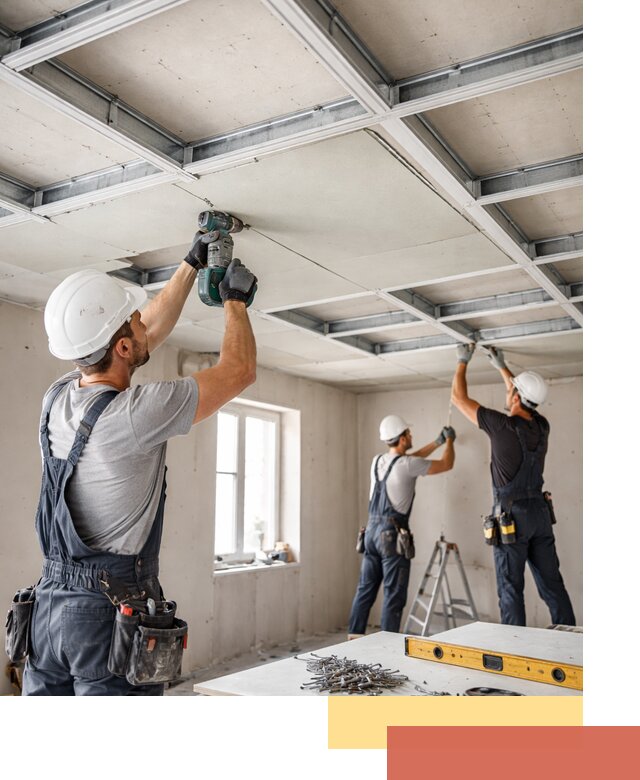 Кессонный потолок из гипсокартона под ключ в Железногорске