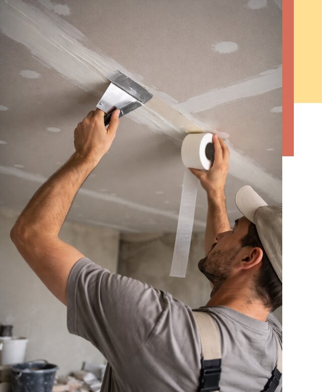 Обработка швов потолка ГКЛ в Железногорске от 7753 руб. под ключ | ОТДЕЛОЧНИК-Жлр