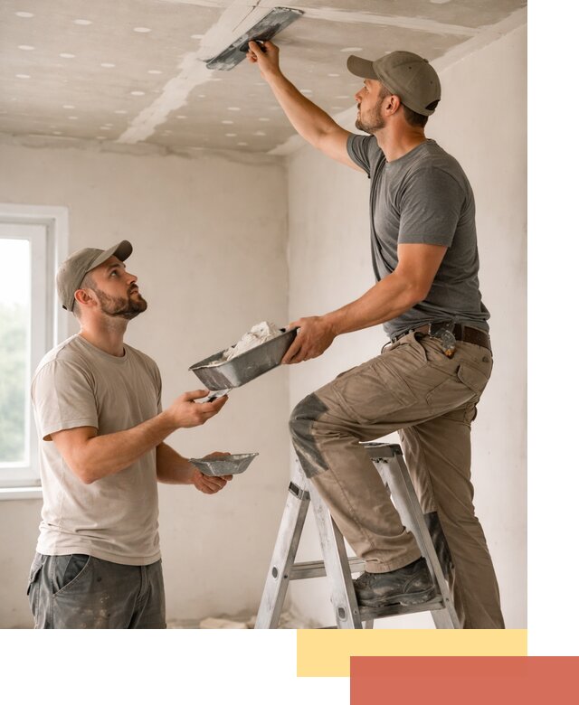 Шпаклевка потолка из гипсокартона в Железногорске качественно и быстро