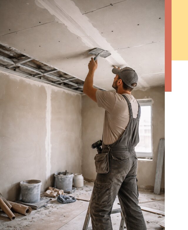 Ремонт потолка из гипсокартона в Железногорске от 672 руб./м² — быстро и недорого | ОТДЕЛОЧНИК-Жлр