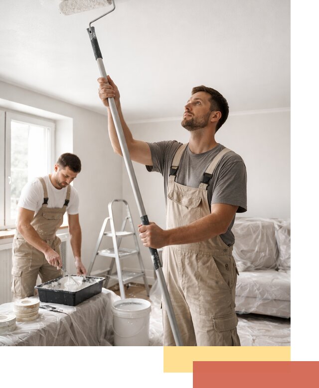 Покраска потолка водоэмульсионной краской в Железногорске