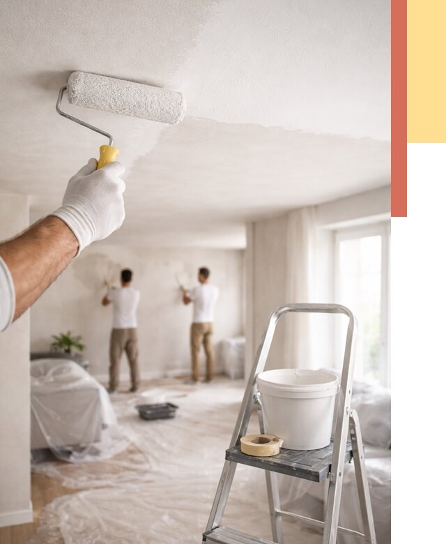 Покраска потолка акриловой краской в Железногорске от 2584 руб. | ОТДЕЛОЧНИК-Жлр