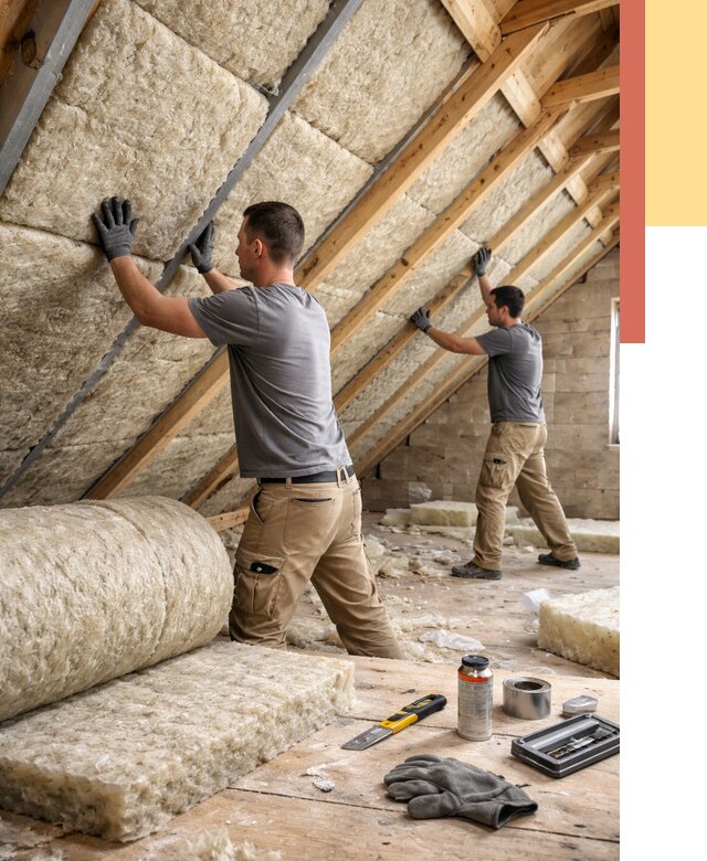 Утепление потолка минватой в Железногорске от 1499 руб. — быстро и недорого | ОТДЕЛОЧНИК-Жлр