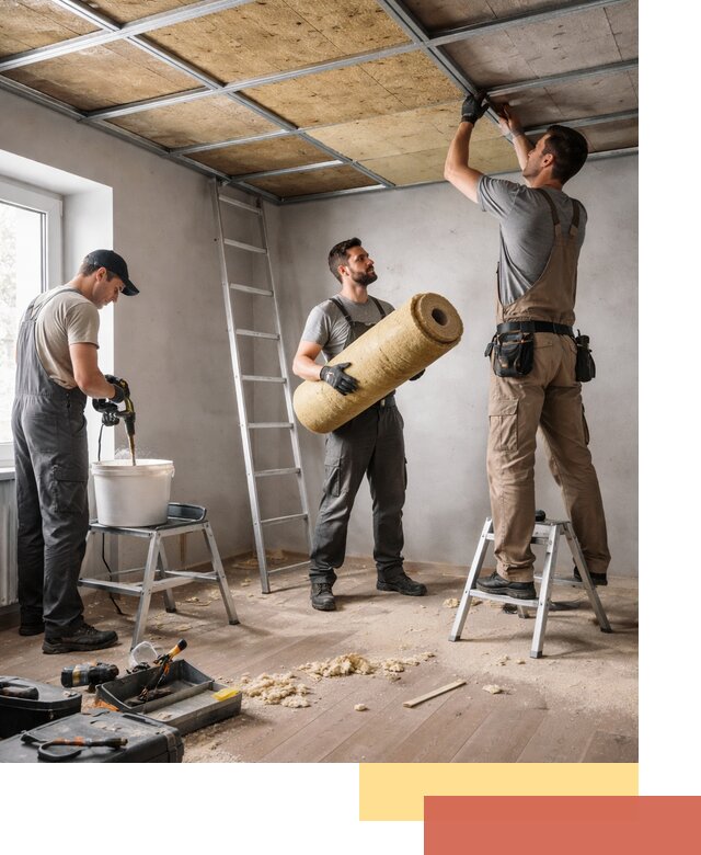 Шумоизоляция потолка в Железногорске: профессиональный монтаж и отделка